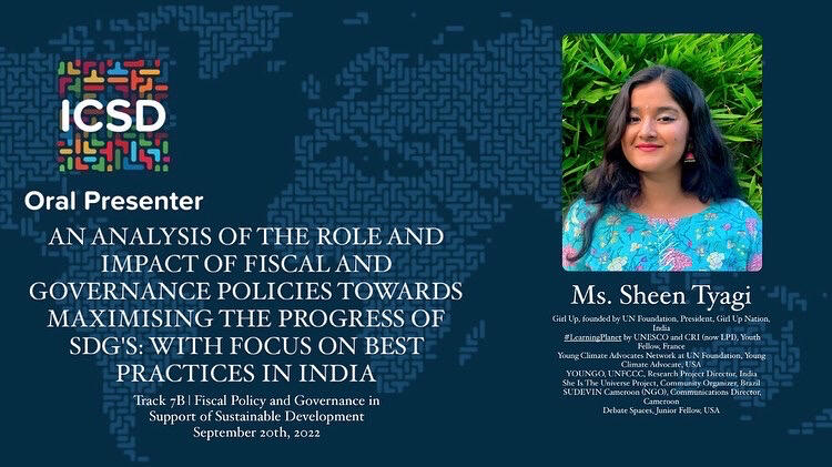 Presented my first Research Paper at International Conference on Sustainable Development (ICSD 2022) by UNSDSN