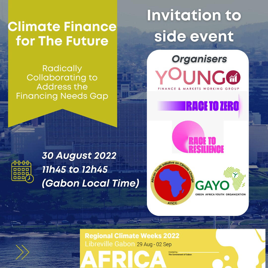 Hosted side event at Africa Climate Week 2022